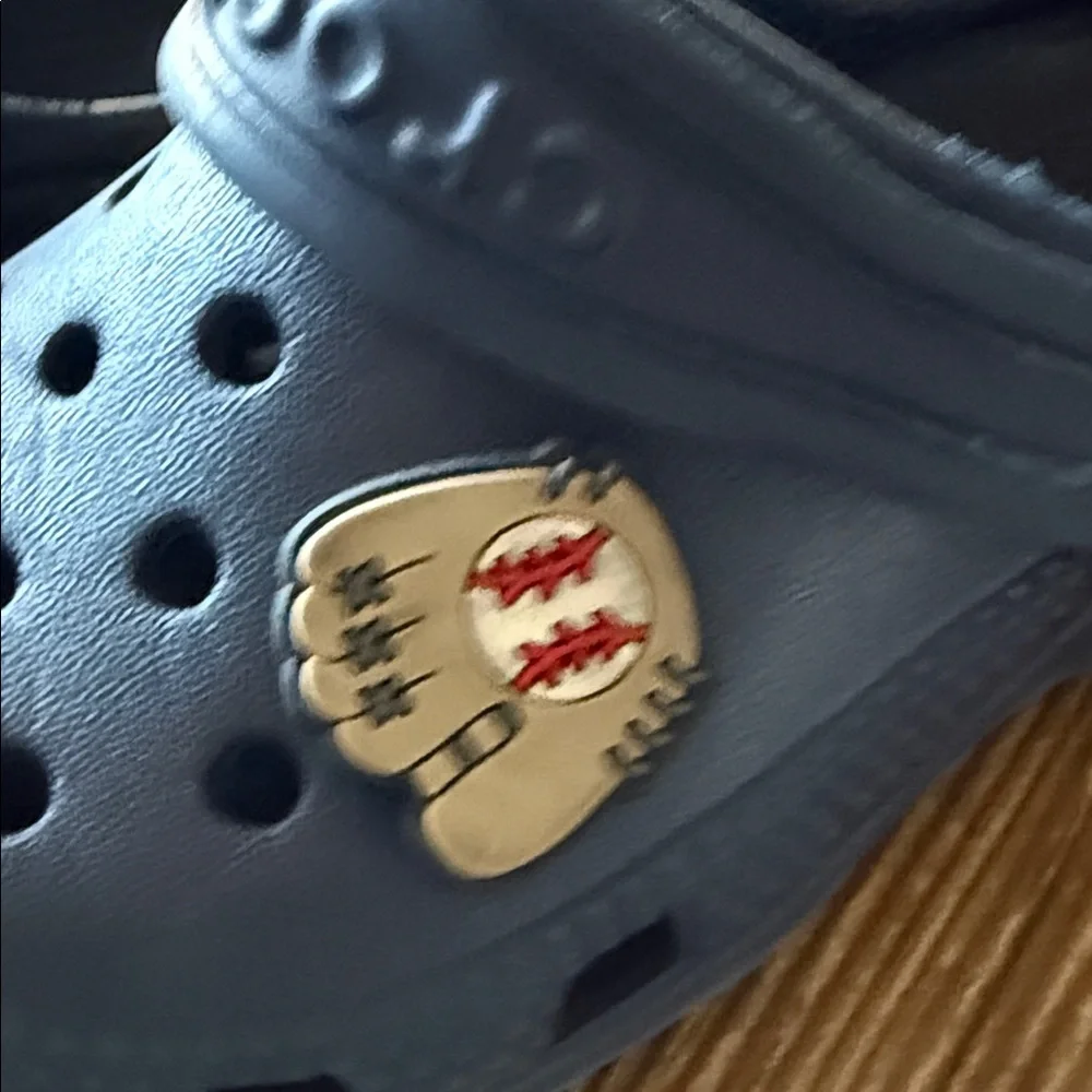 CROCS Kids Navy Water Shoes with Charms